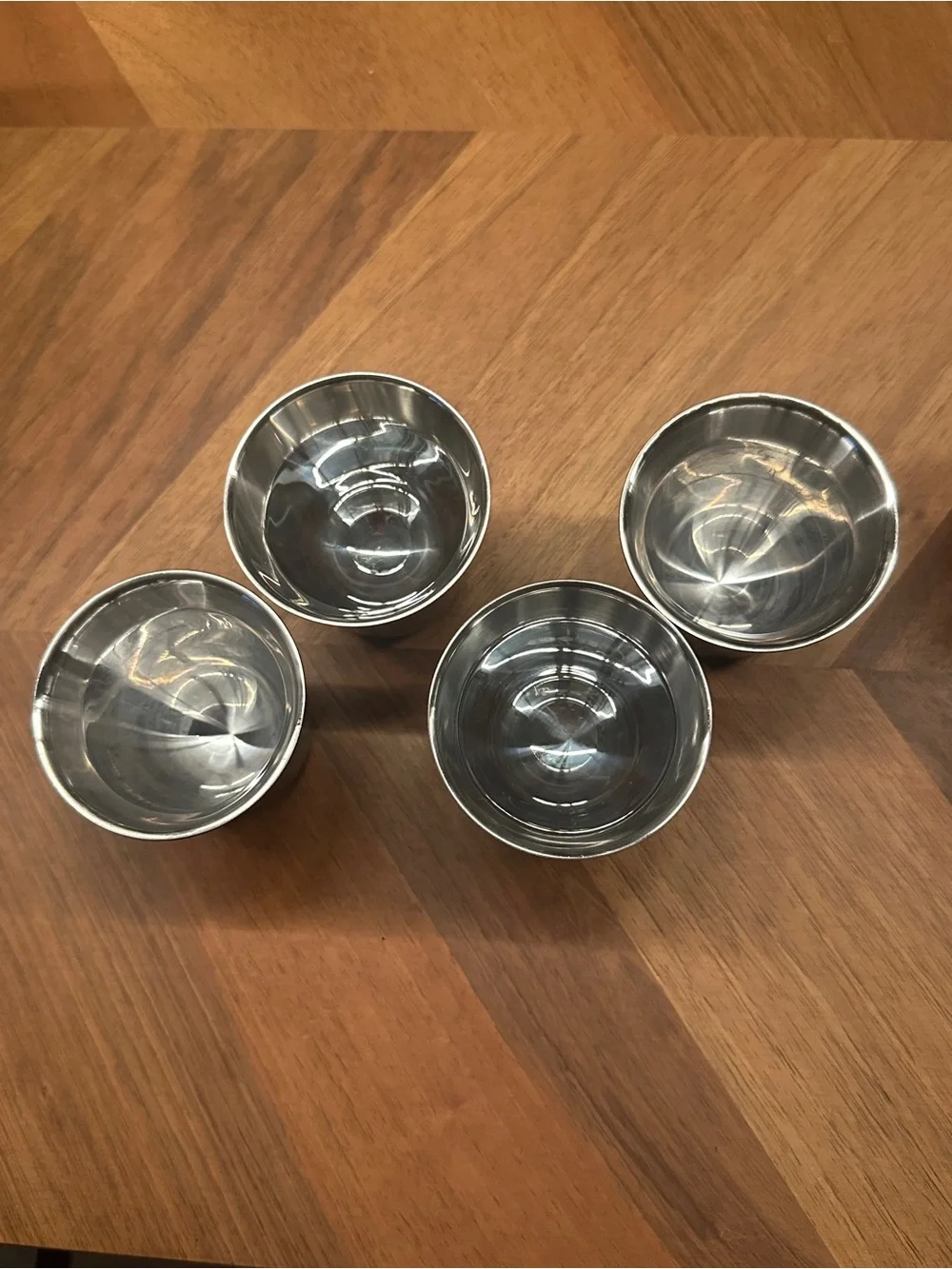 Nespresso Metallic Red, Gold, and Black Espresso Cups - Set of Four (4)